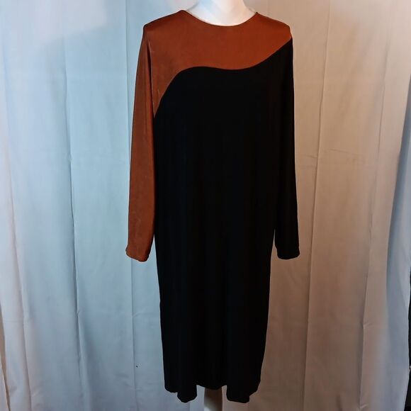 Chico's Travelers Colorblock Wedge Dress - Picture 8 of 10